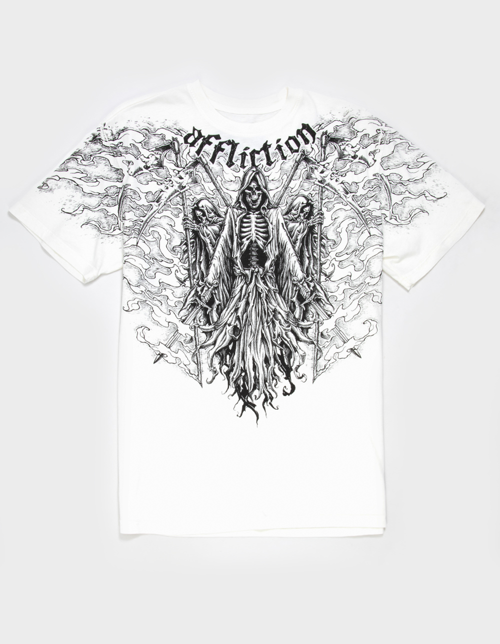 AFFLICTION Dark Summon Mens Tee - OFF WHITE