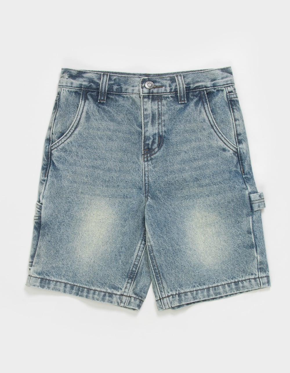 RSQ Boys Embroidered Baggy Utility Jorts - MEDIUM WASH