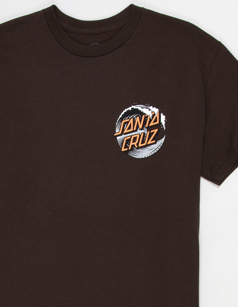 SANTA CRUZ Wave Dot Mens Tee - CHOCOLATE