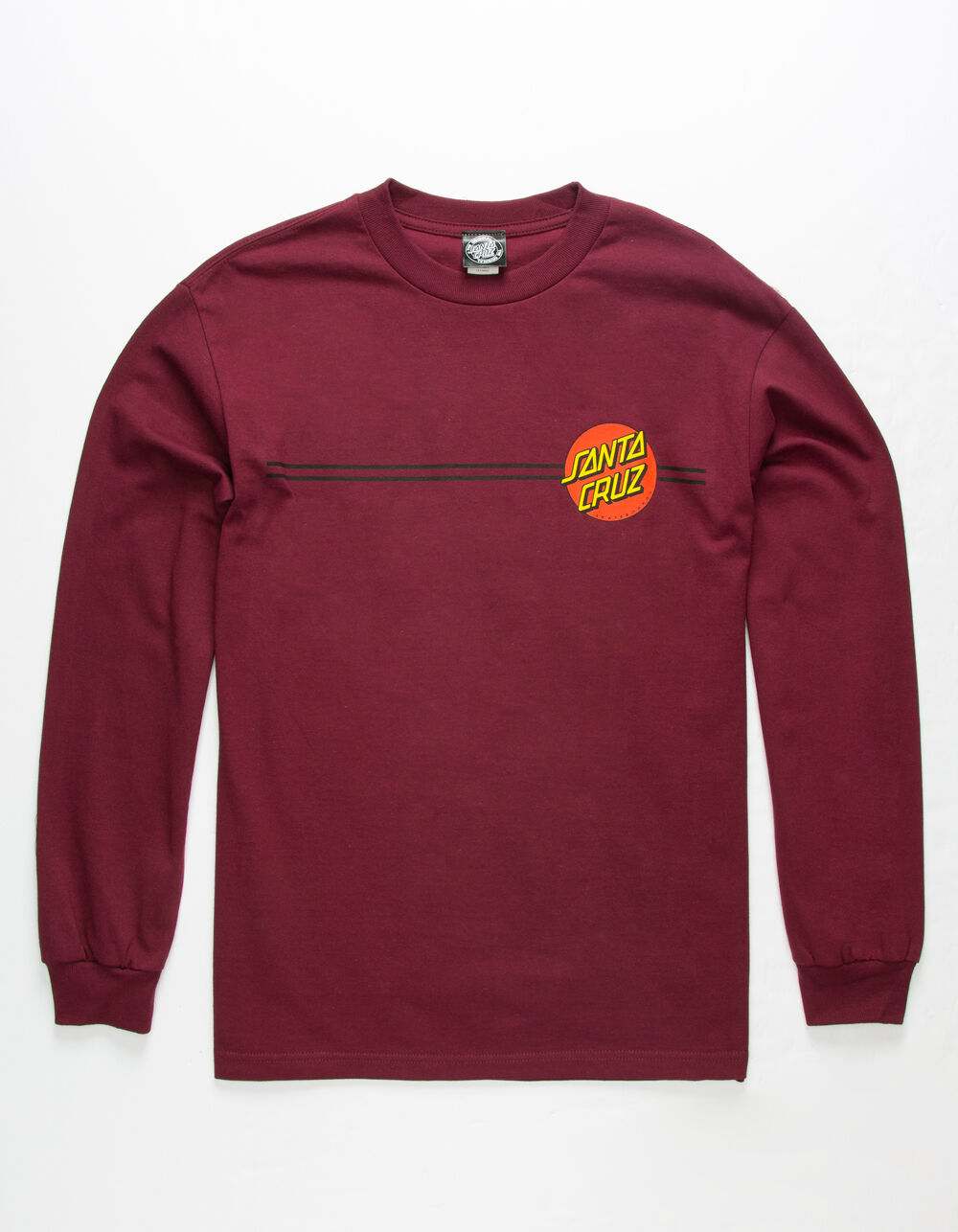 SANTA CRUZ Classic Dot Burgundy Mens T-Shirt image number 0