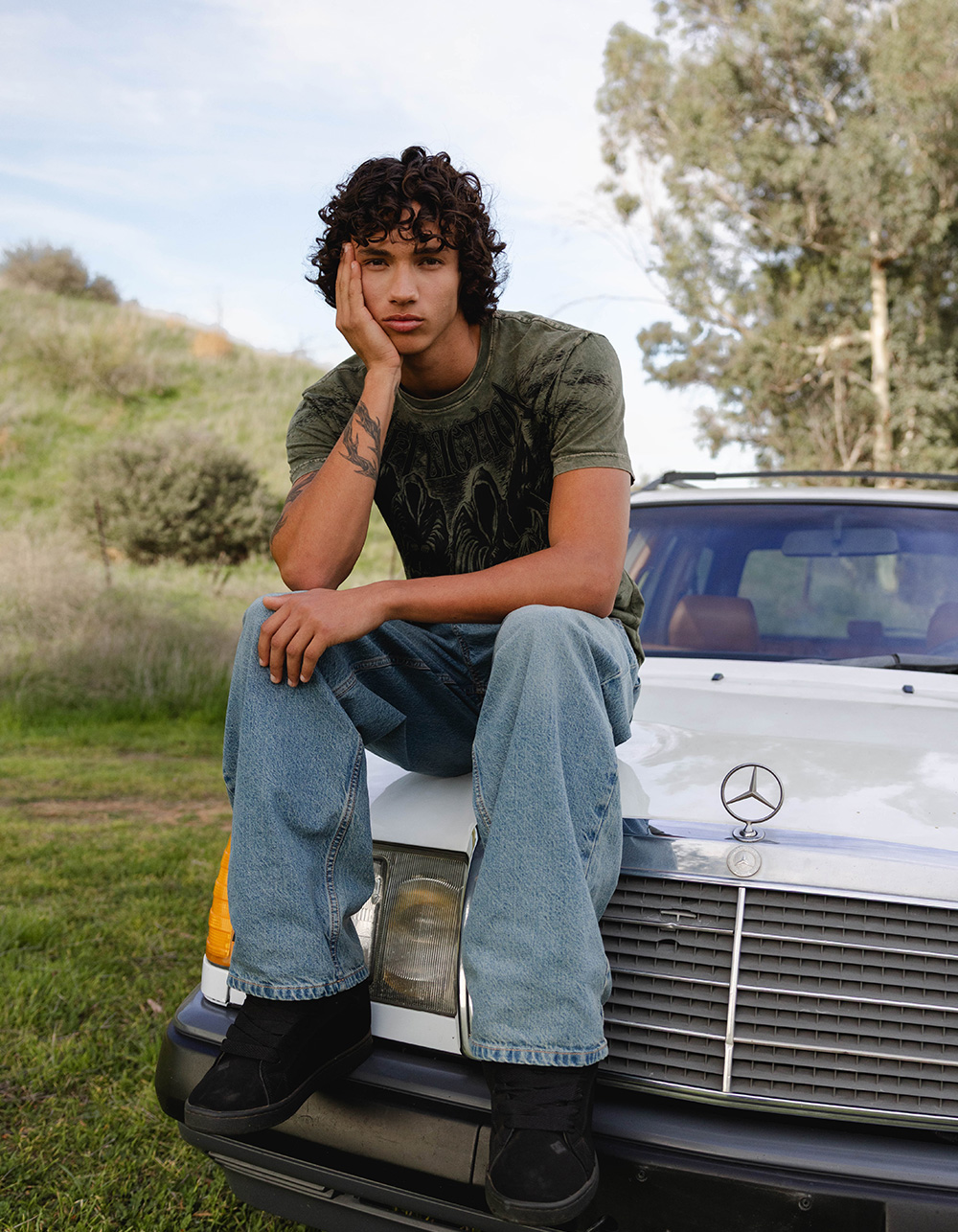 RSQ Mens Extra Baggy Jeans - LIGHT WASH