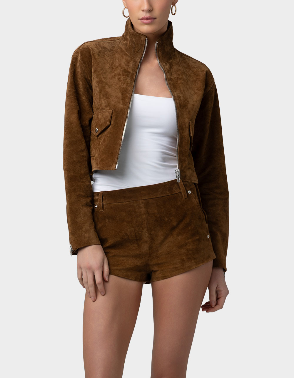 BLANK NYC Double Espresso Womens Jacket - BROWN