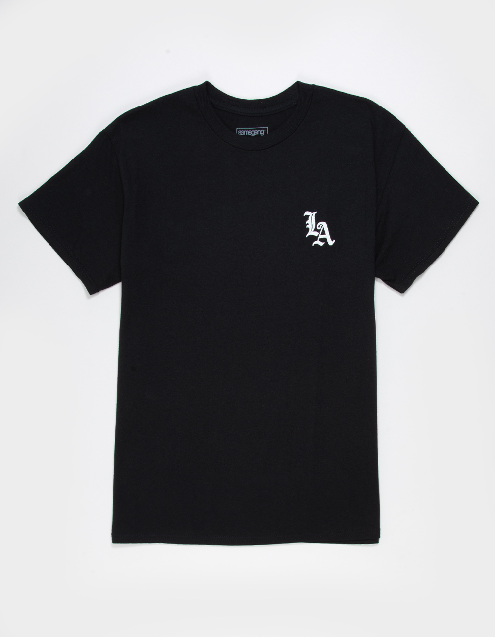 SAME GANG Rhinestone LA Mens Tee - BLACK