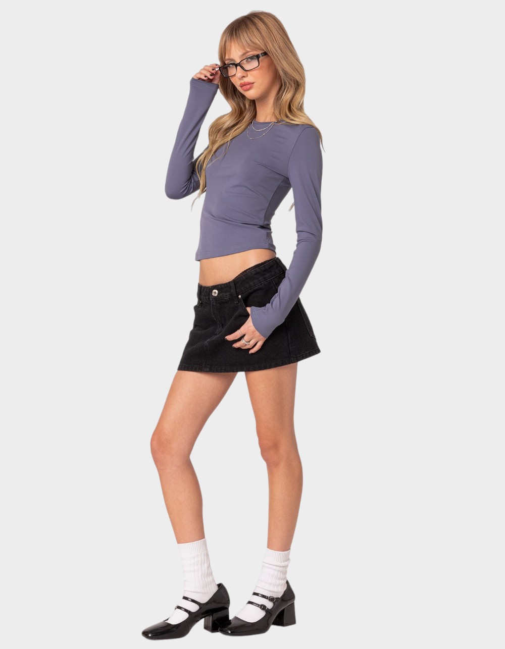 EDIKTED Tay Long Sleeve Top