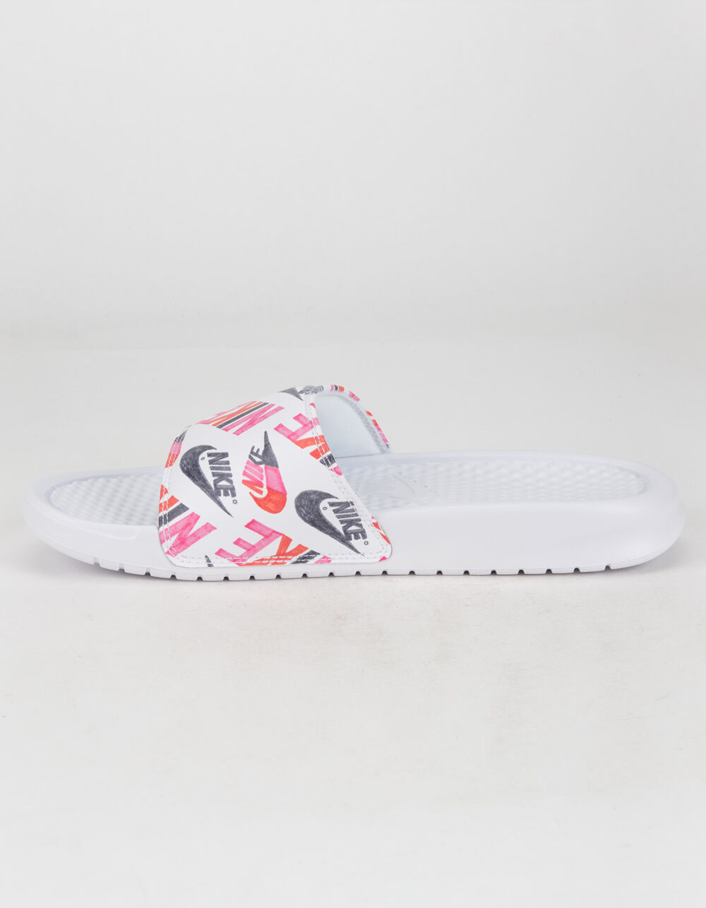 NIKE Benassi JDI Print Womens Slide Sandals - WHITE COMBO | Tillys