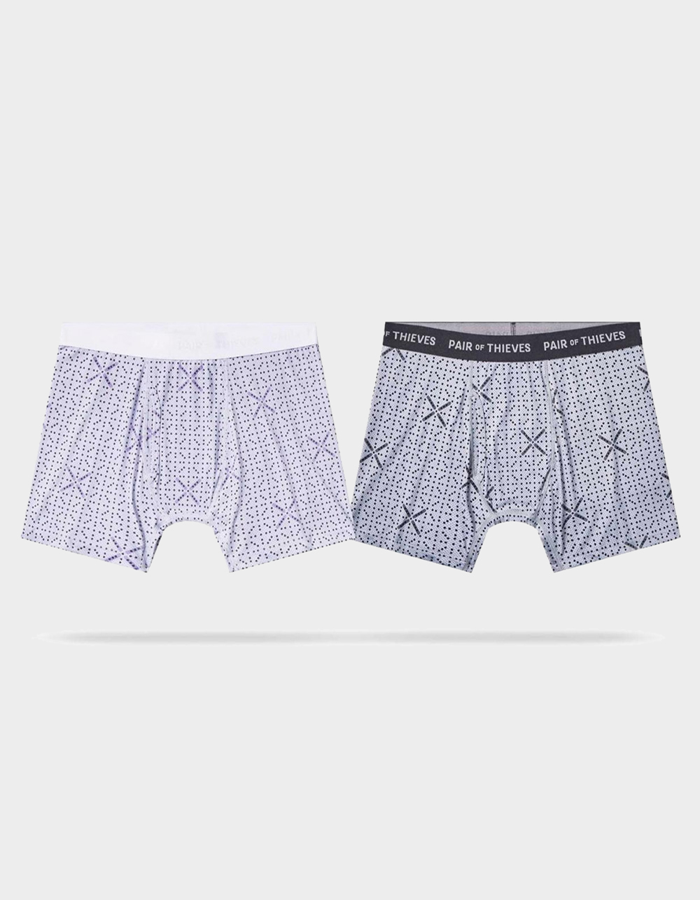 PAIR OF THIEVES Superfit Mens 2 Pack Boxer Briefs - GRAY COMBO