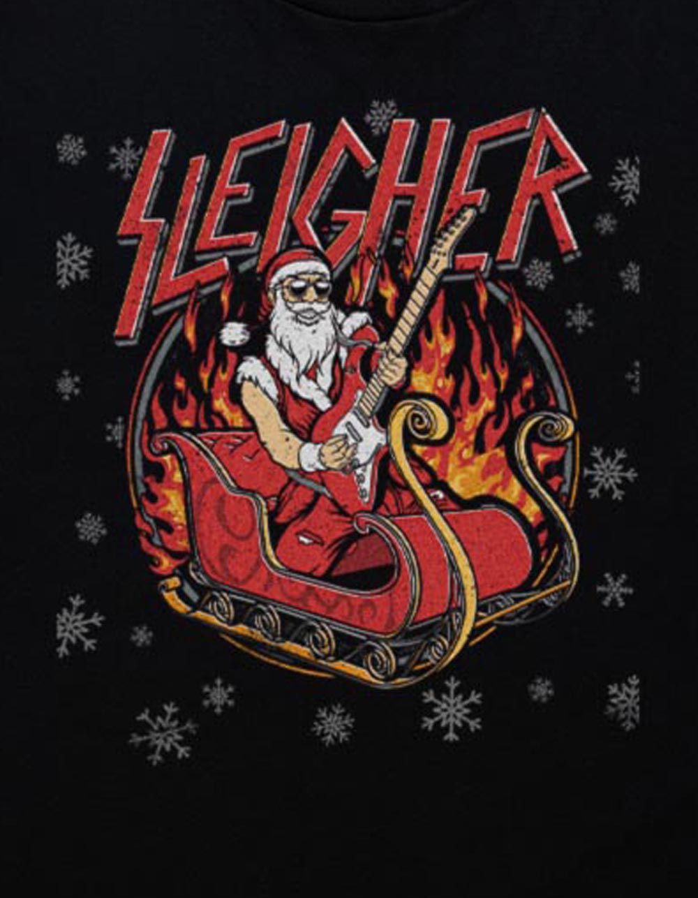SLEIGH Santa Sleigher Unisex Tee - BLACK