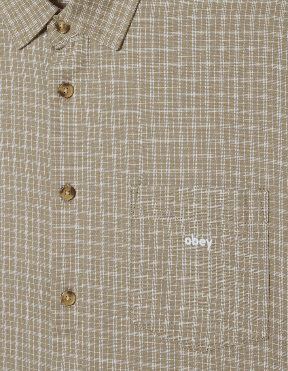 OBEY Bigwig Ian Mens Button Up Shirt - SAGE