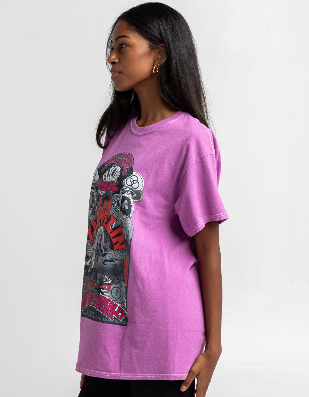 LIFE CLOTHING CO. x Led Zeppelin Womens Oversize Tee - PURPLE | Tillys