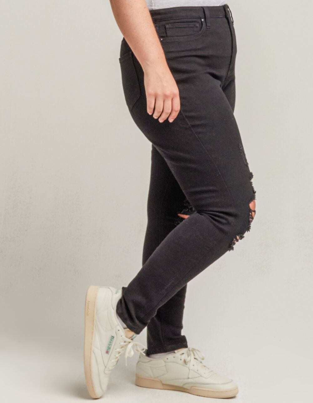 RSQ Curvy High Rise Womens Skinny Jeans - BLACK