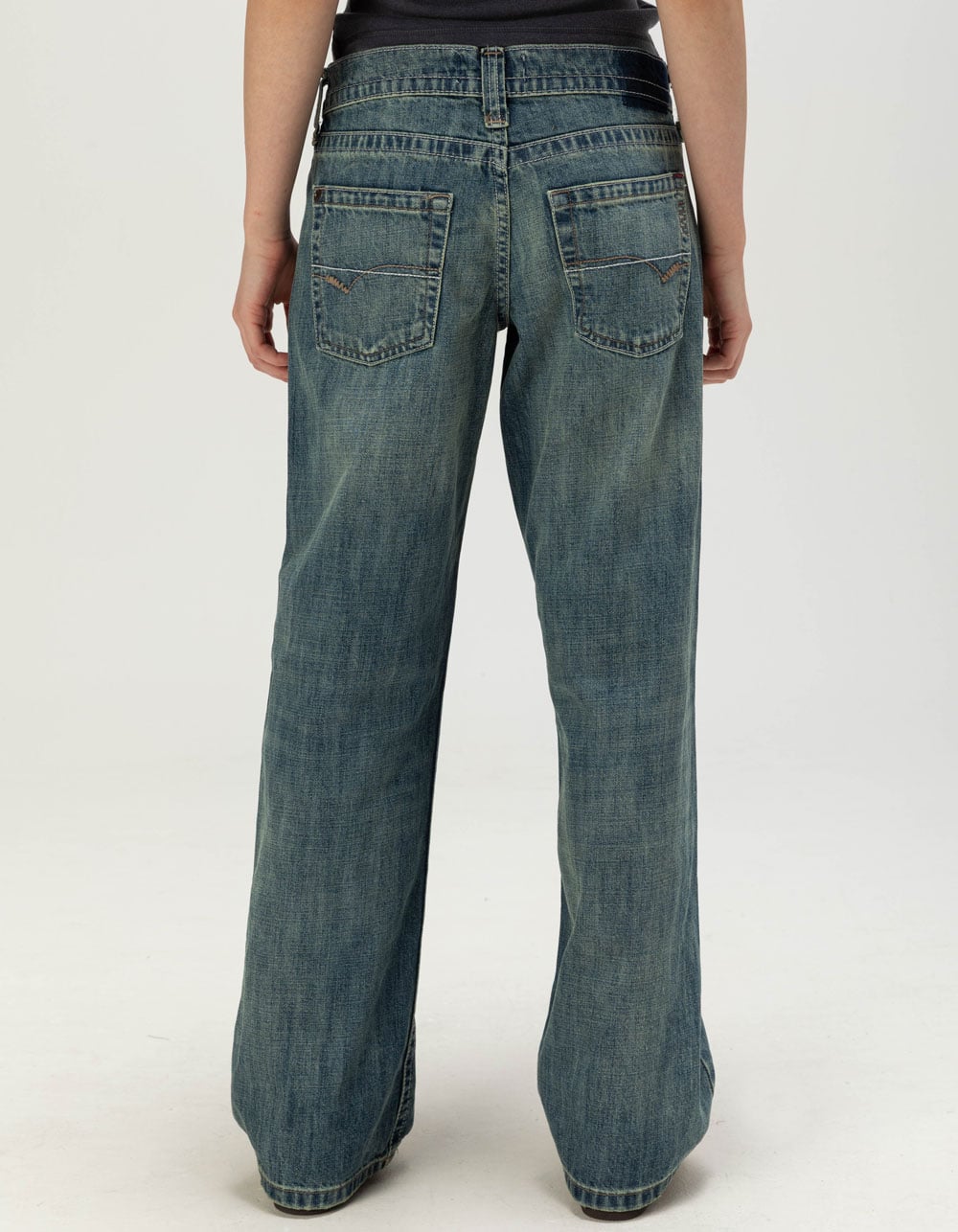 BDG Urban Outfitters Kayla Low Rise Womens Slouchy Jeans - DARK BLAST