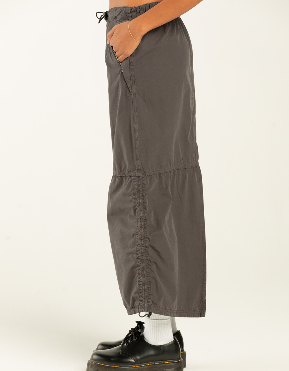 BDG Urban Outfitters Maxi Utility Skirt - BLACK