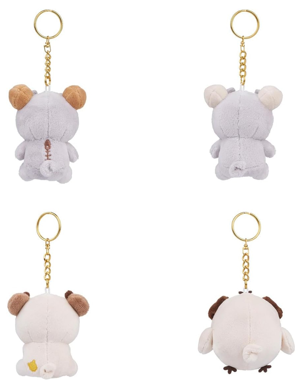 Rilakkuma Pug Series 6 Plush Keychain Blind Box - ASST