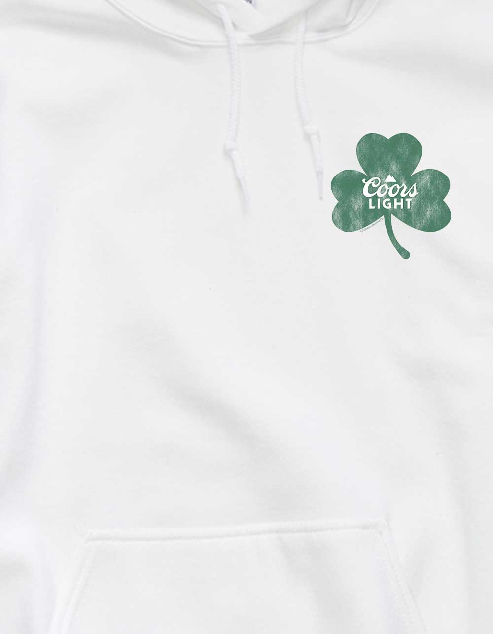 COORS Light Shamrock Unisex Hoodie - WHITE