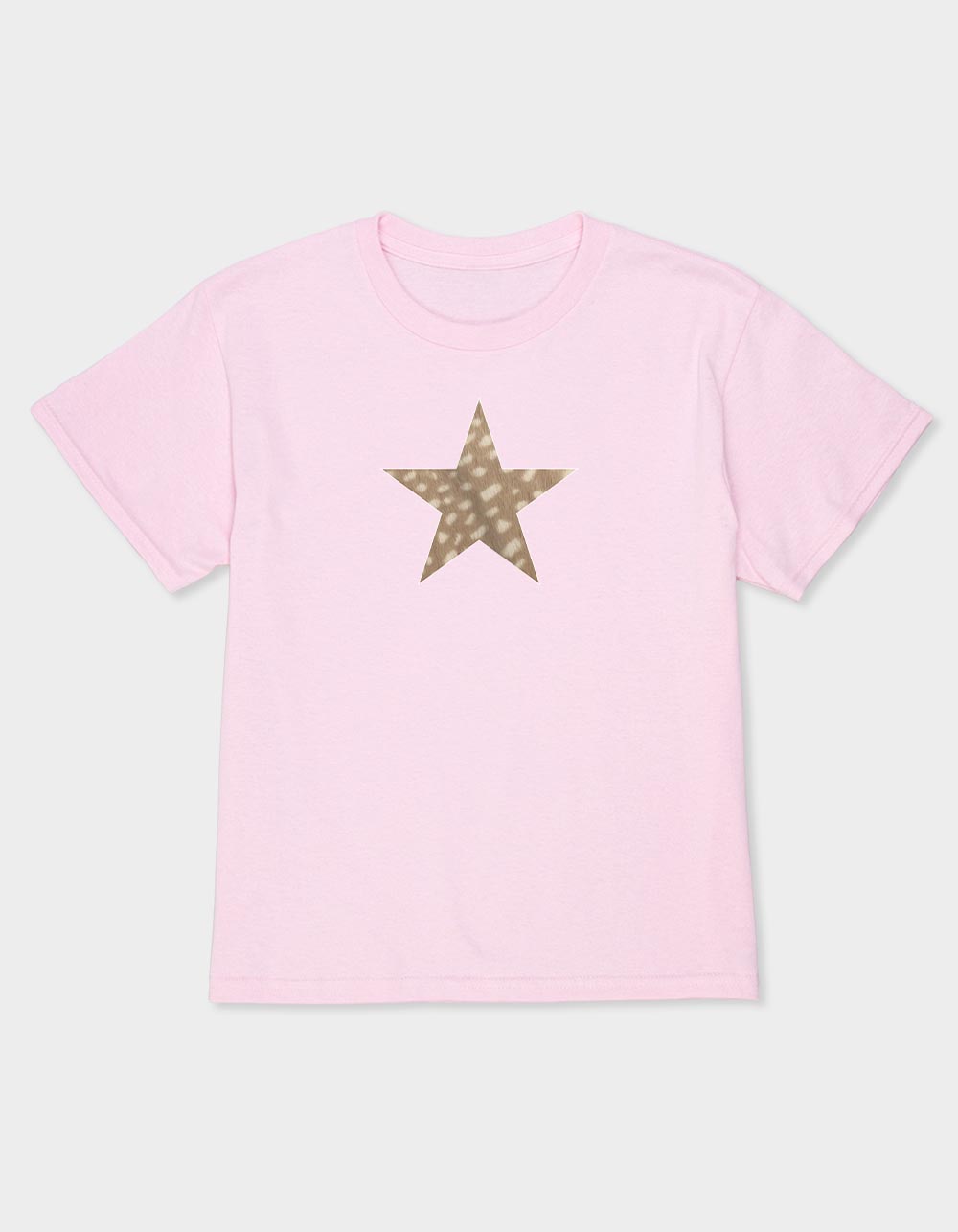 DEER Star Unisex Kids Tee - LIGHT PINK