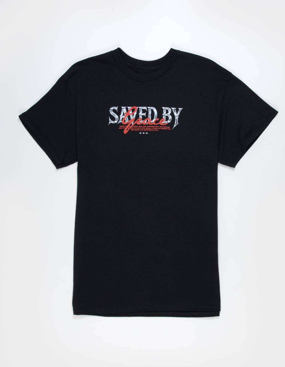 CVLA Saved By Grace Mens Tee - BLACK