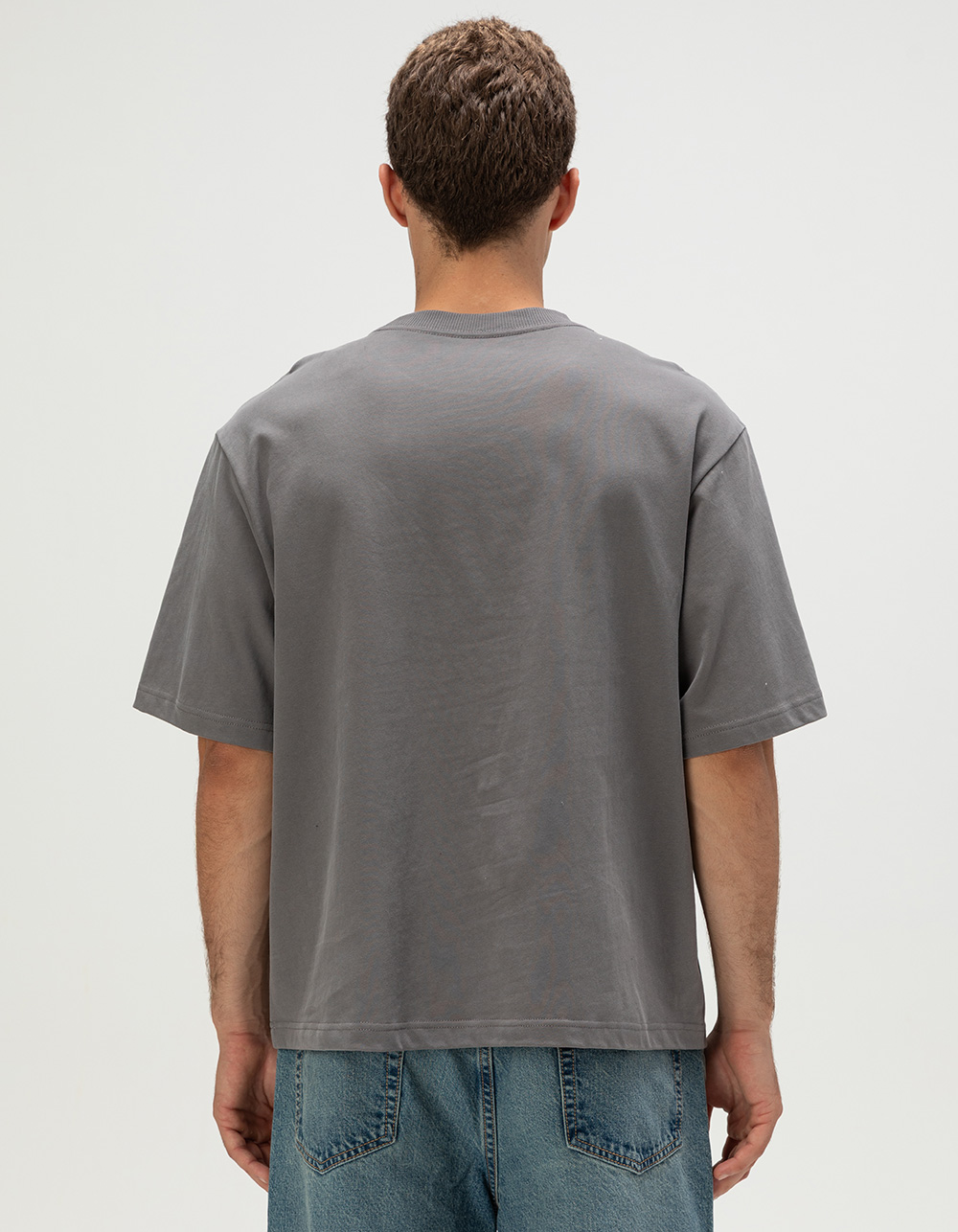 RSQ x Peanuts Snoopy's Doghouse Mens Boxy Tee - GRAY