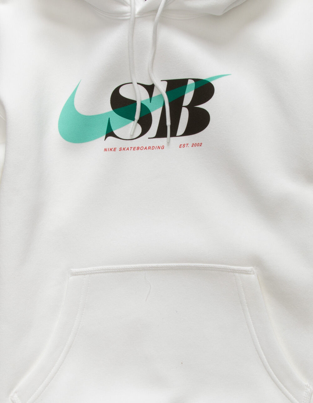 NIKE SB Swoosh Through Mens Hoodie WHITE Tillys