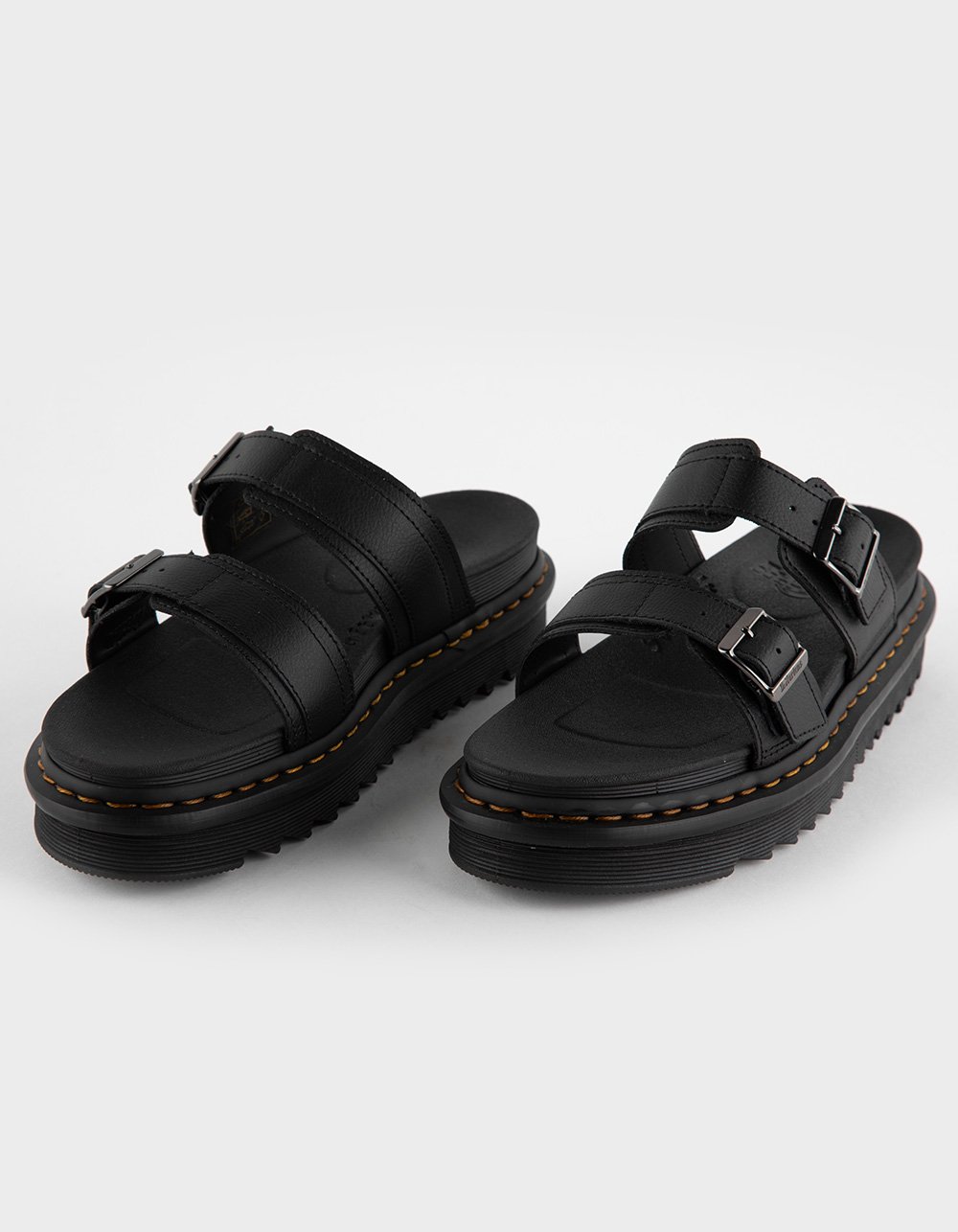 DR. MARTENS Myles Womens Slide Sandals - BLACK
