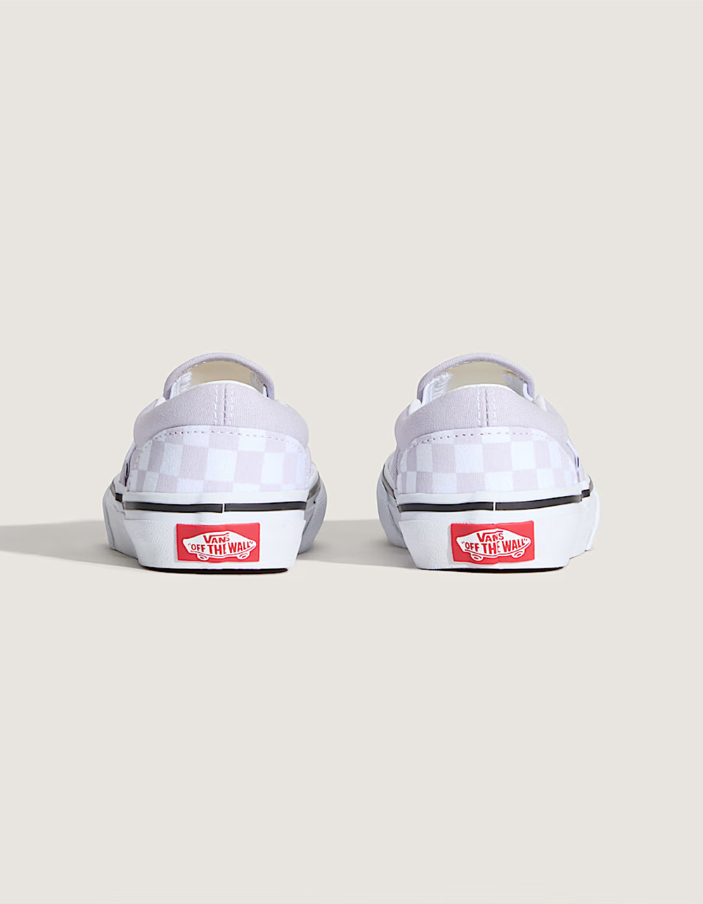 VANS Checkerboard Girls Classic Slip-On Shoes - LILAC