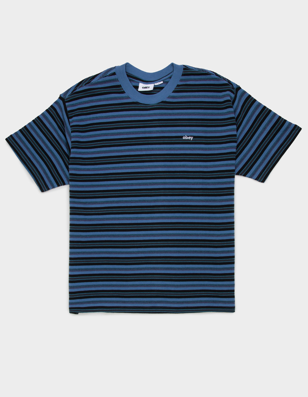 OBEY Kenny Mens Stripe Tee - BLUE