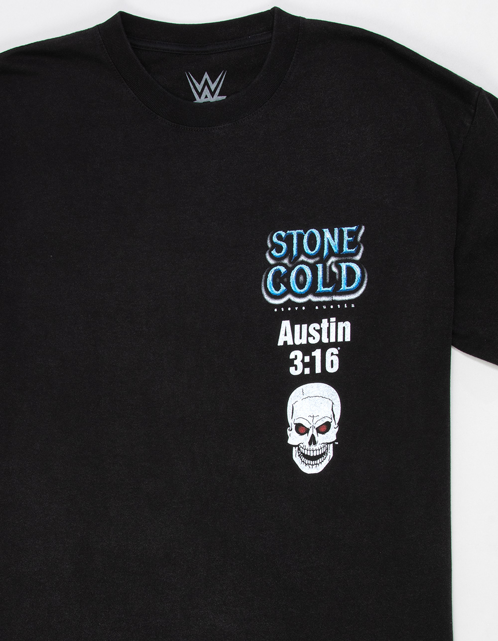 WWE Stone Cold Mens Boxy Tee - WASHED BLACK