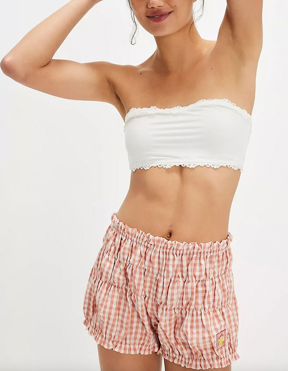 FREE PEOPLE Favorite Find Womens Bloomers - ORANGE/WHITE