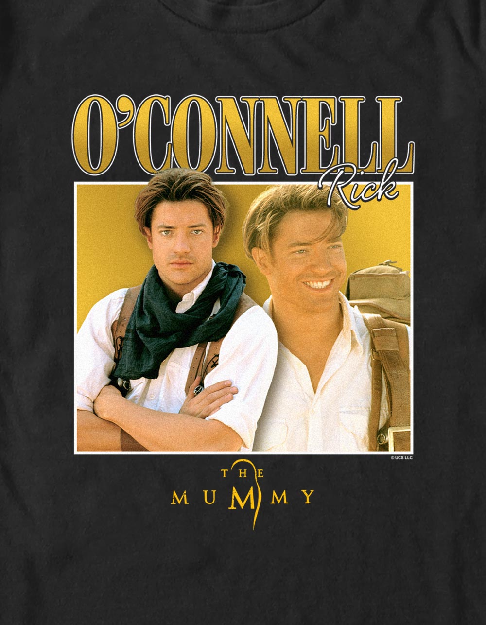 THE MUMMY O'Connell 90's Box Focus Unisex Tee - BLACK