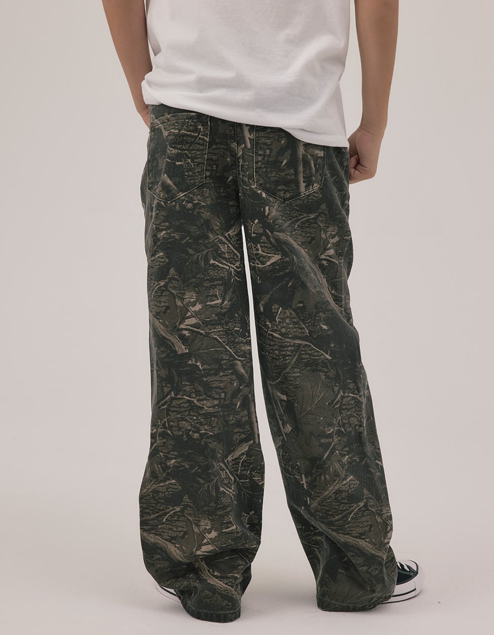 RSQ Boys Baggy Print 5 Pocket Pants - CAMO BLACK