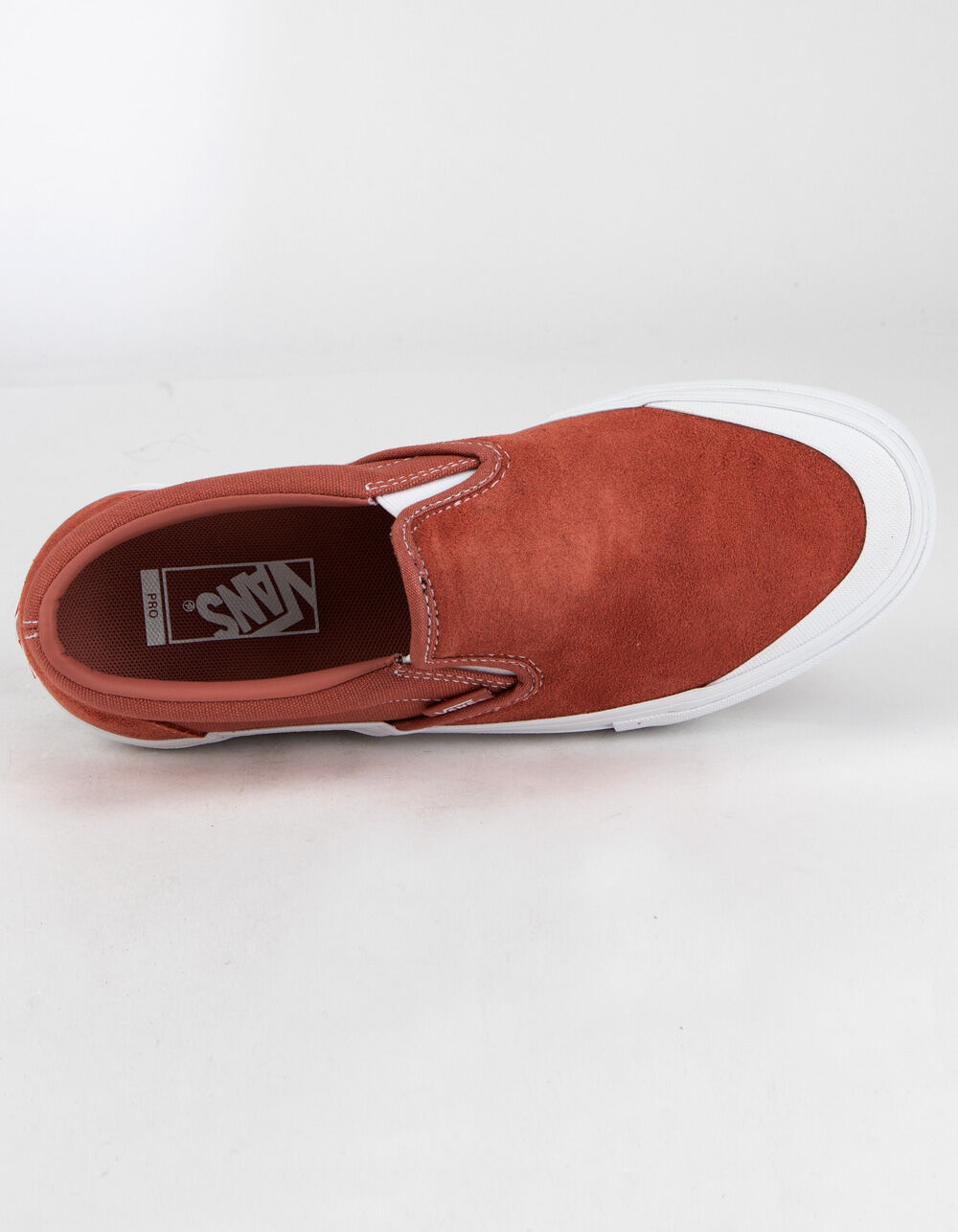 VANS Slip-On Pro Mens Brick Dust & White Shoes image number 2