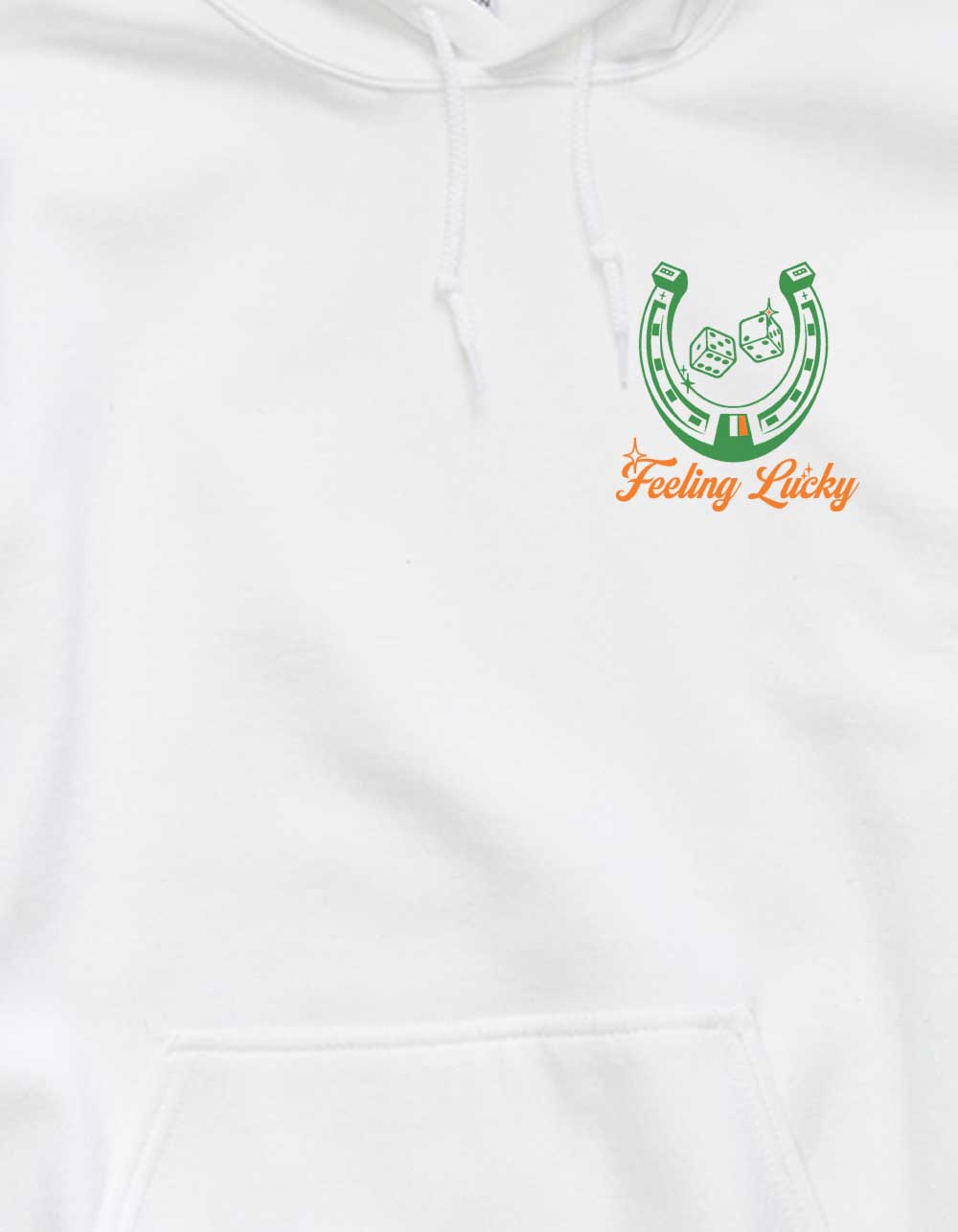 LUCK All Riding High Unisex Hoodie - WHITE