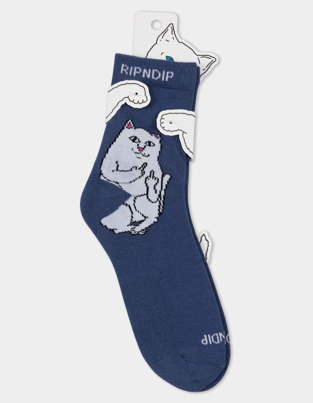 RIP N DIP Lord Nermal Mens Mid Crew Socks - BLUE COMBO