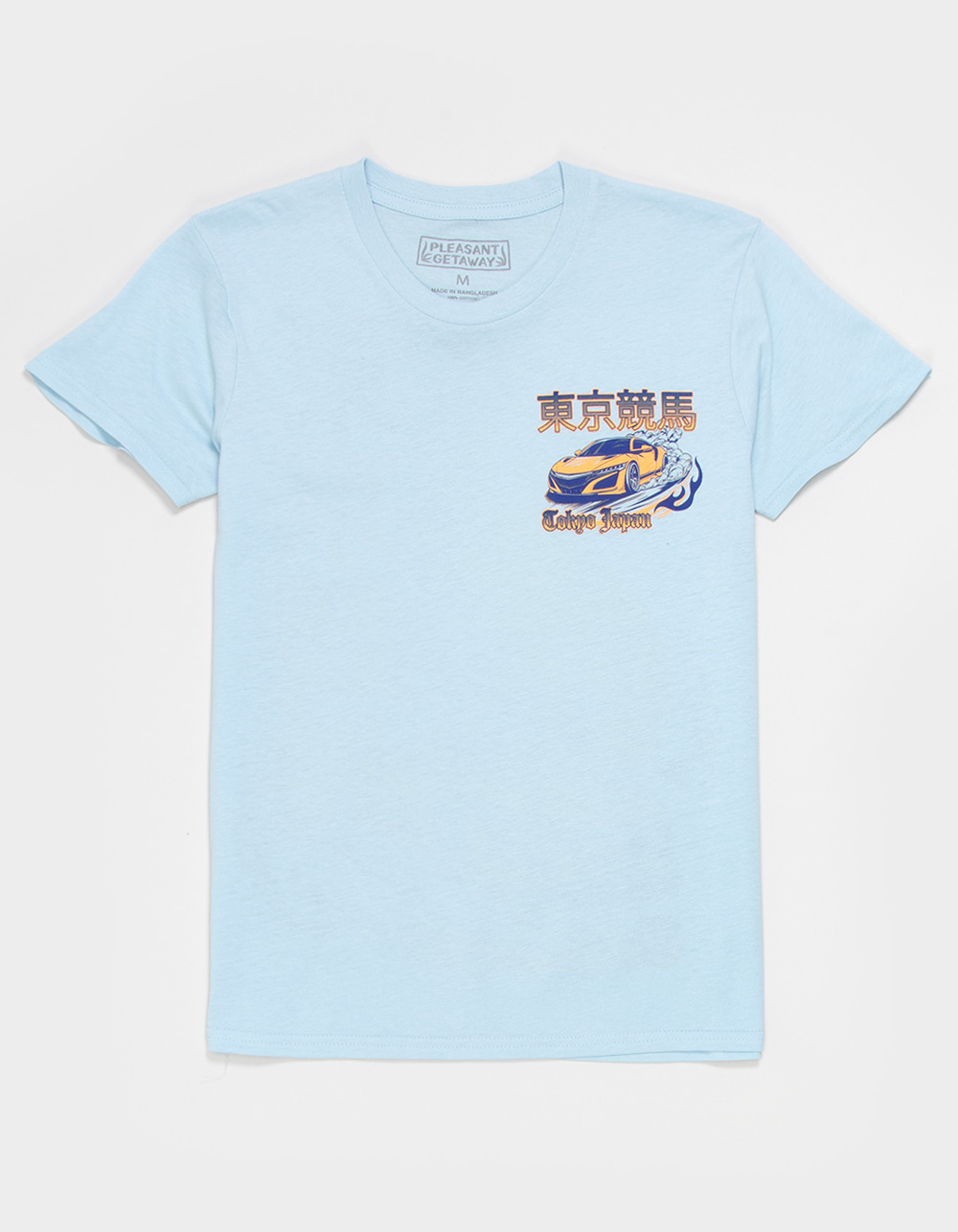 PLEASANT GETAWAY Large Dragon Boys Tee - LIGHT BLUE