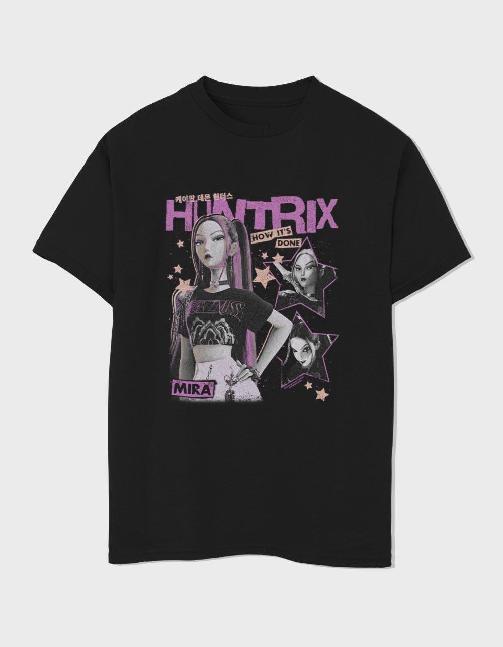 KPOP DEMON HUNTERS Mira Stars Unisex Kids Tee - BLACK