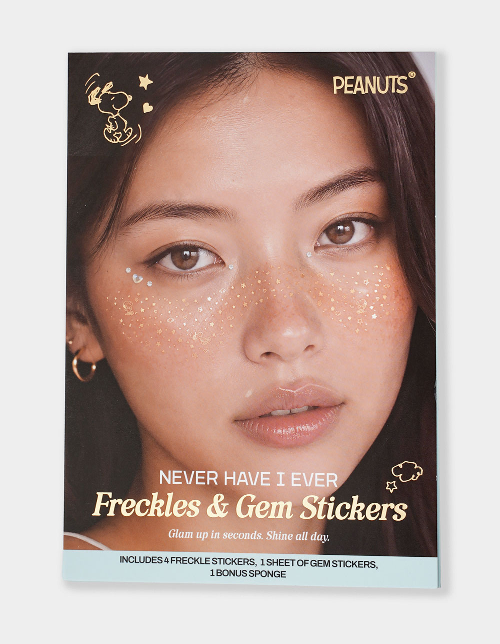NEVER HAVE I EVER Peanuts Freckles & Gem Stickers - GOLD