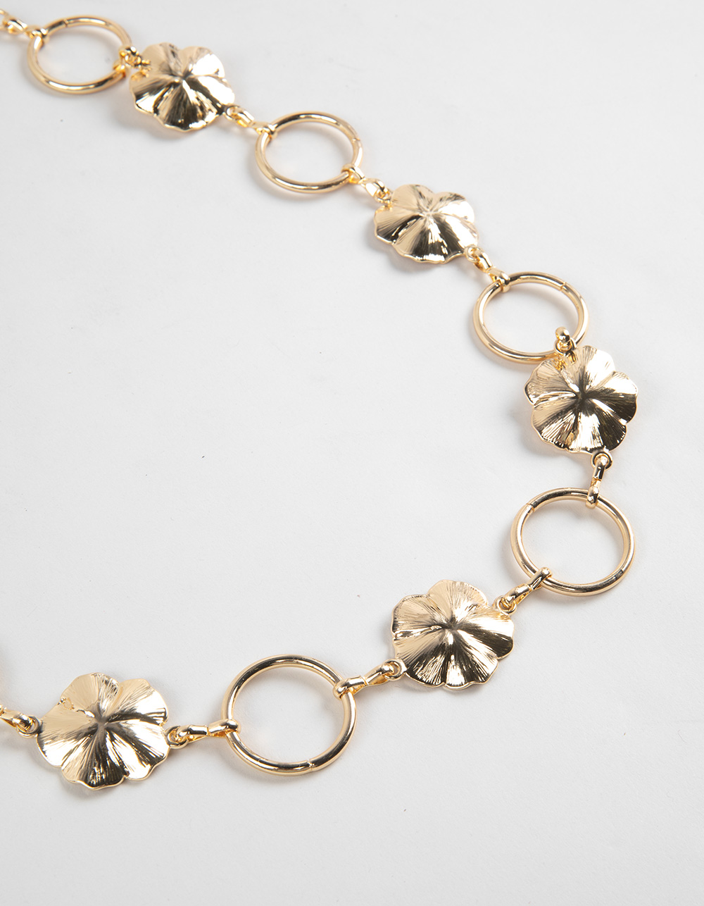 Floral Chain Belt - GOLD