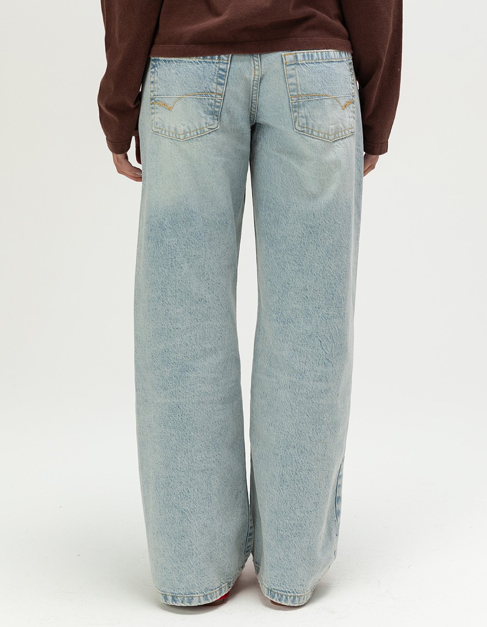 BDG Urban Outfitters Kayla Womens Low Rise Jeans - BLEACH