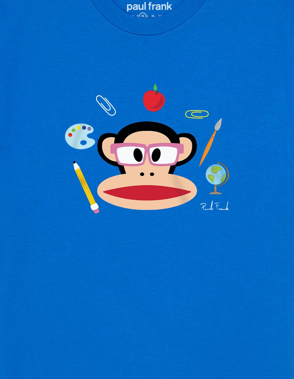PAUL FRANK Studious Julius Unisex Tee - ROYAL