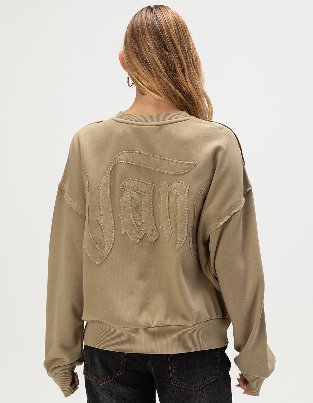 VANS Got Your Back Womens Crewneck Sweatshirt - TAUPE