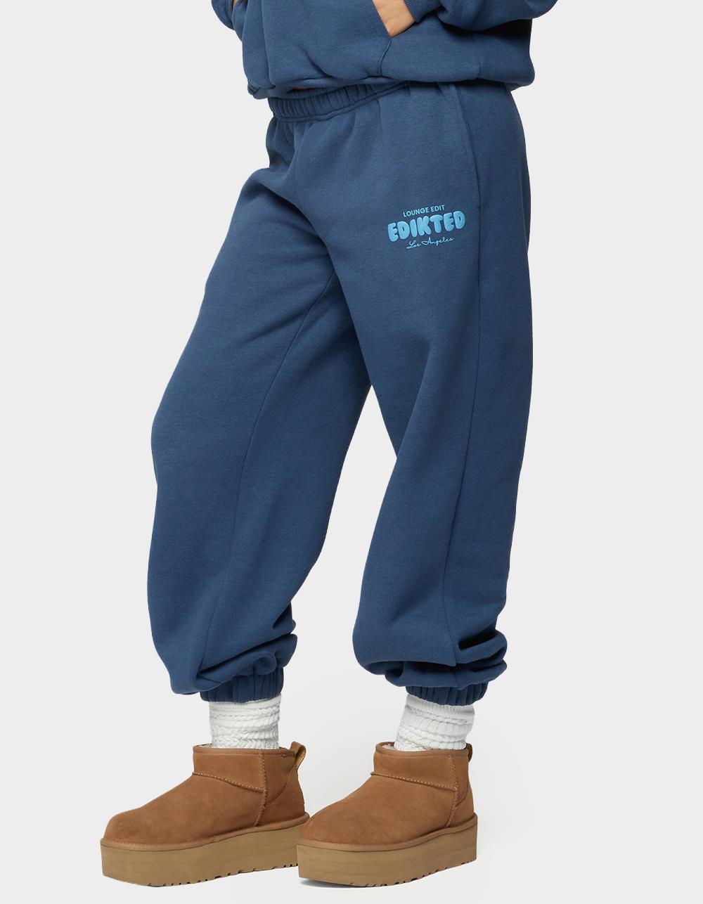 EDIKTED Lounge Edit Sweatpants - NAVY