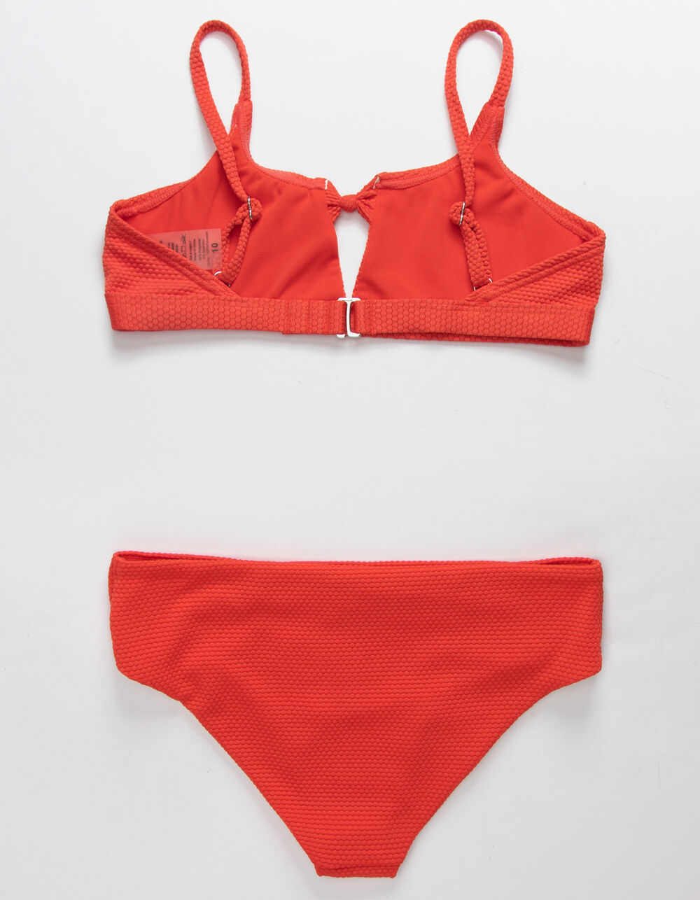 DAMSEL Knot Front Girls Bikini Set - RED | Tillys