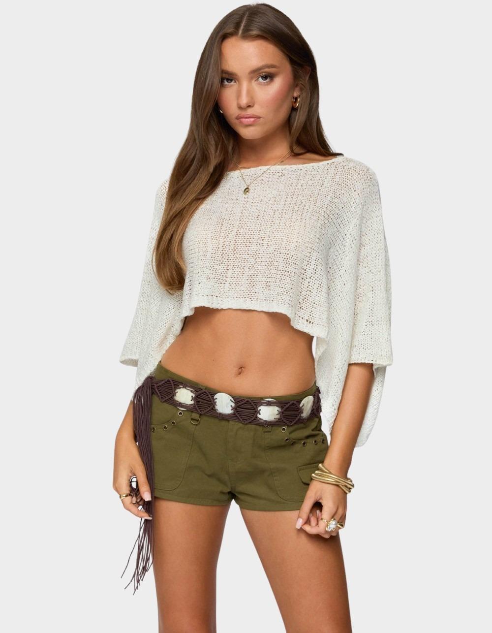 トップス LEINWANDE / Nordic Cropped Top leinwande（ラインヴァンド）の「Nordic Cropped Top（ニット