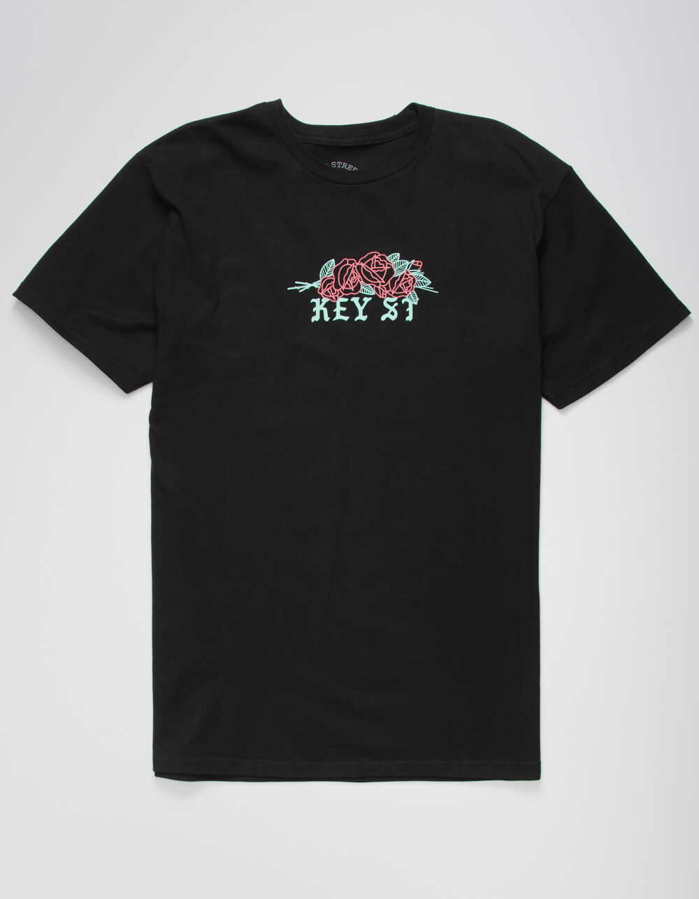 KEY STREET Wreath Mens TShirt BLACK Tillys