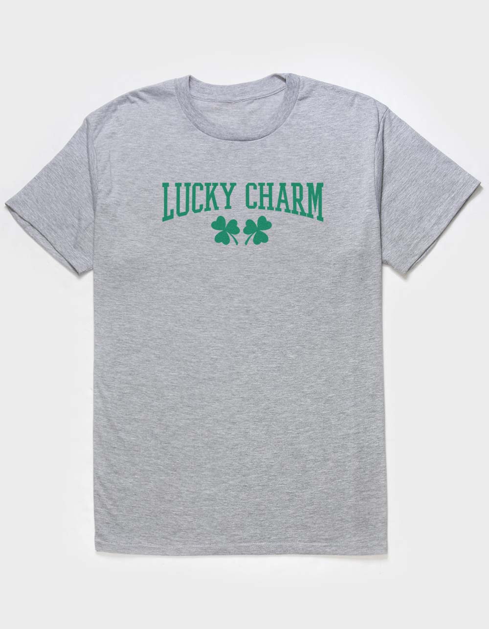 Lucky Charm Clovers Unisex Tee - HEATHER GRAY