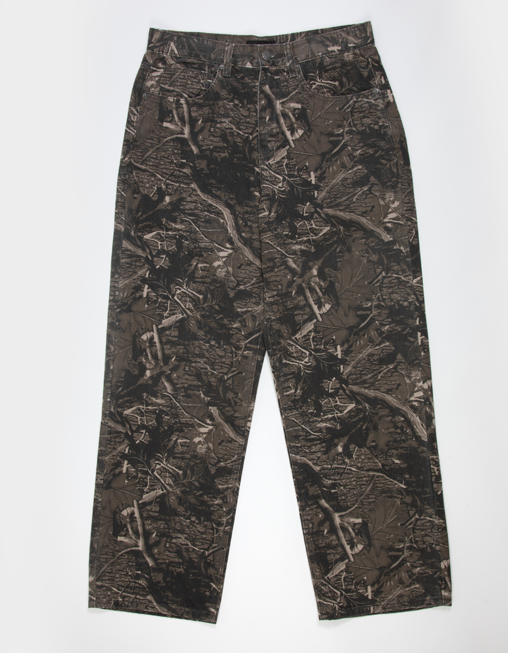 RSQ Mens Baggy Twill Pants - CAMO/BLK
