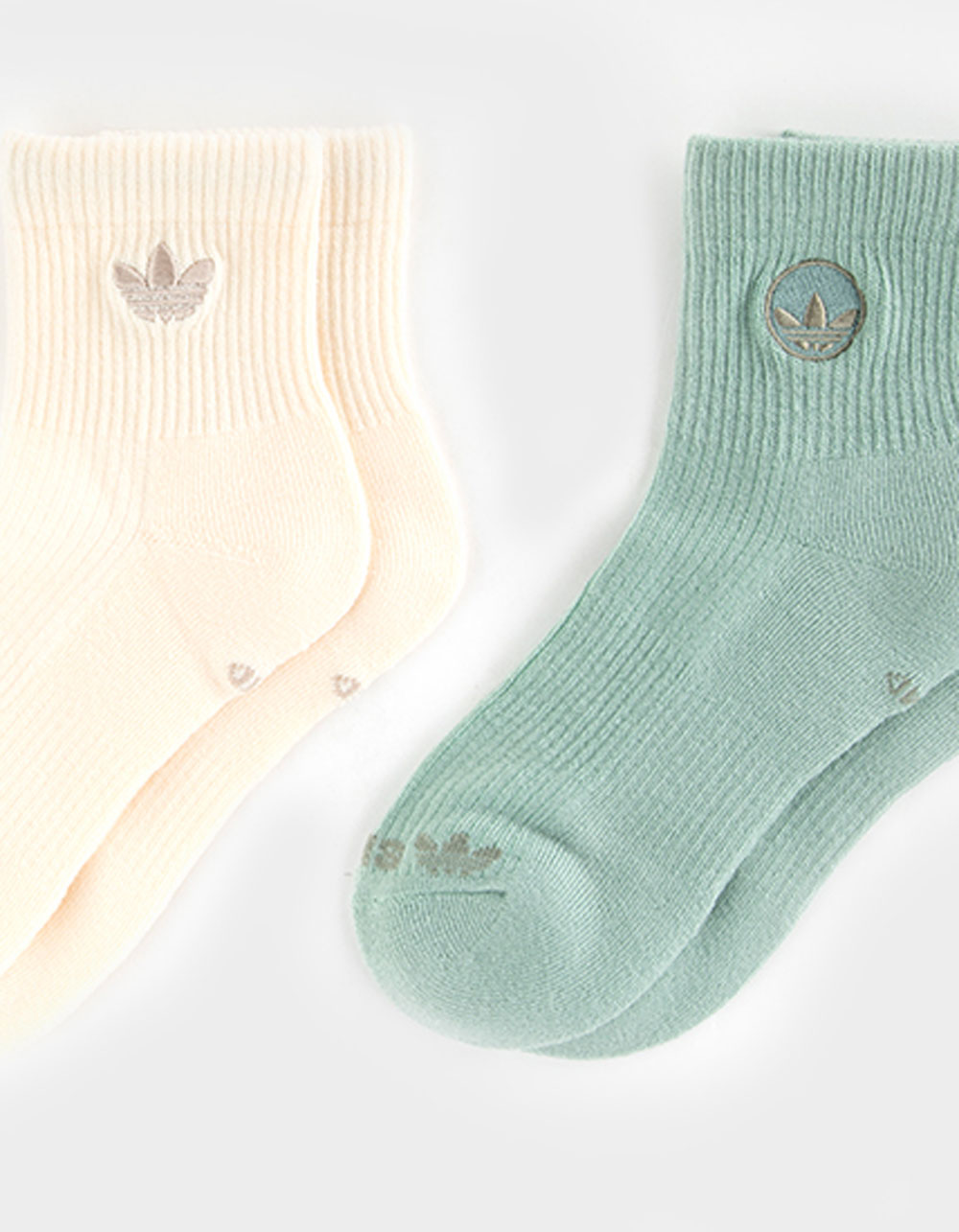 ADIDAS Originals 3 Pack Womens Premium Quarter Socks - BROWN COMBO