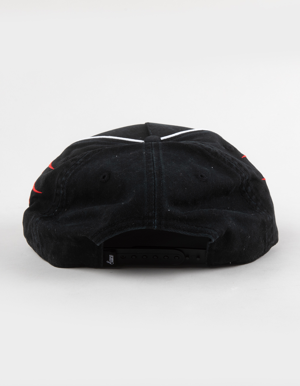 Six Seven Flame Snapback Hat - BLACK COMBO