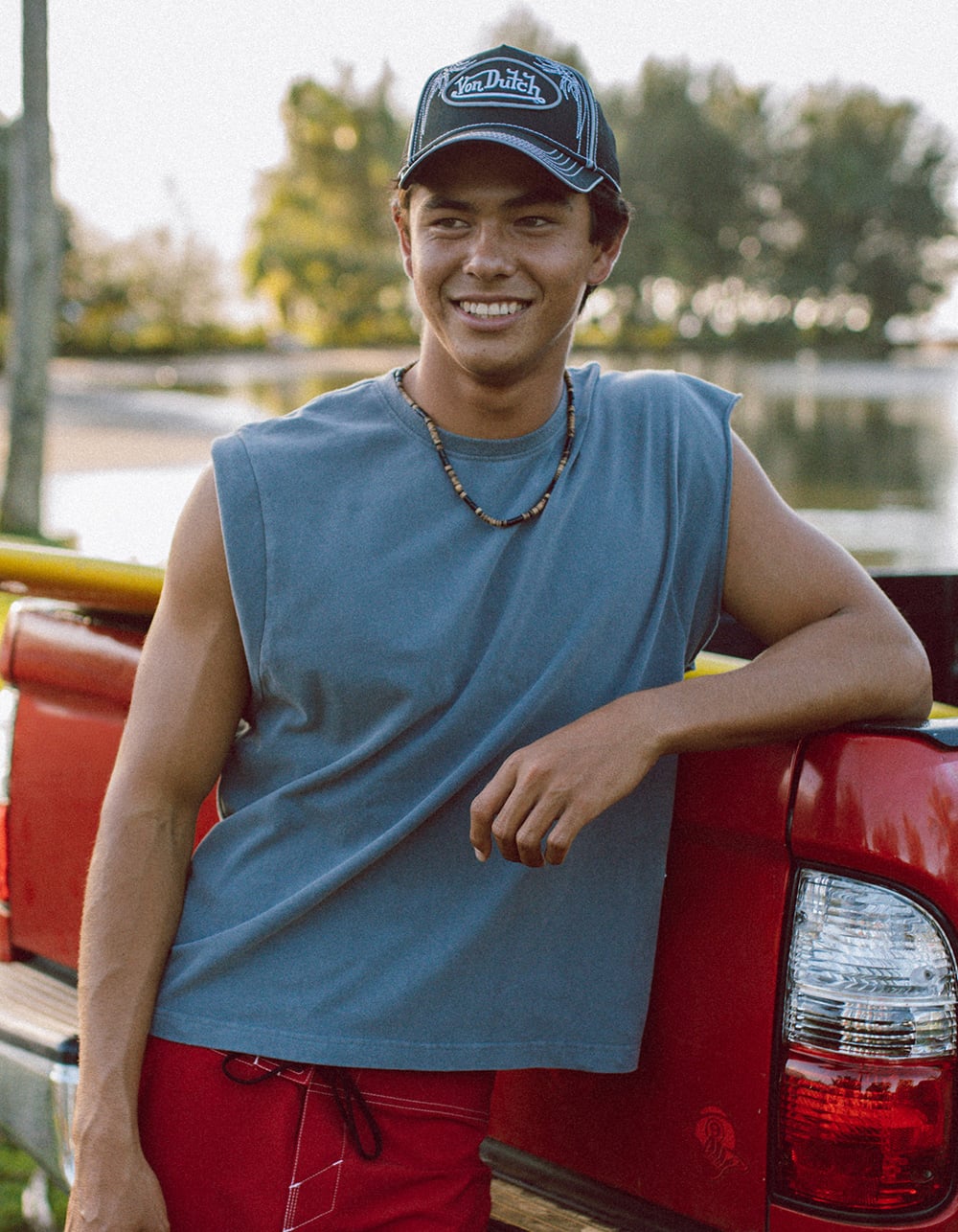 RSQ Mens Washed Crop Muscle Tee