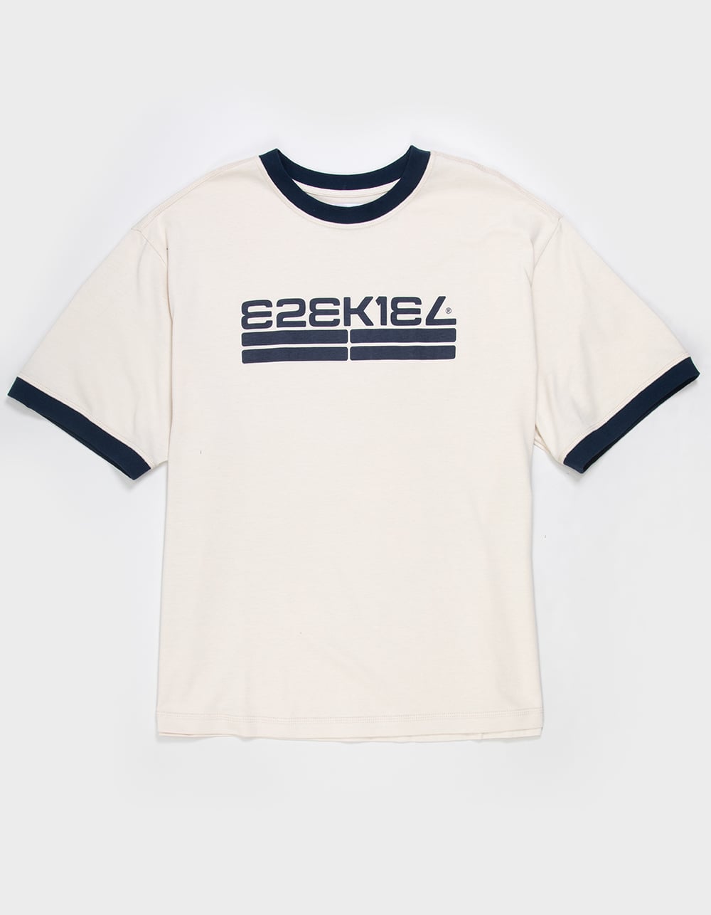 EZEKIEL Muska Mens Ringer Tee - Cream Combo