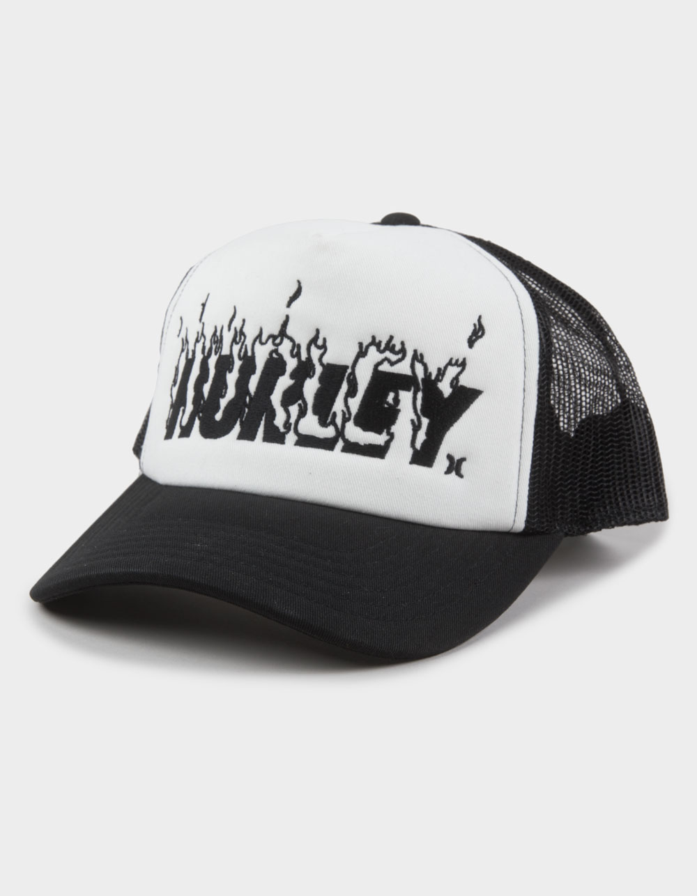 HURLEY x Travis Barker Flame Trucker Hat - BLACK/WHITE